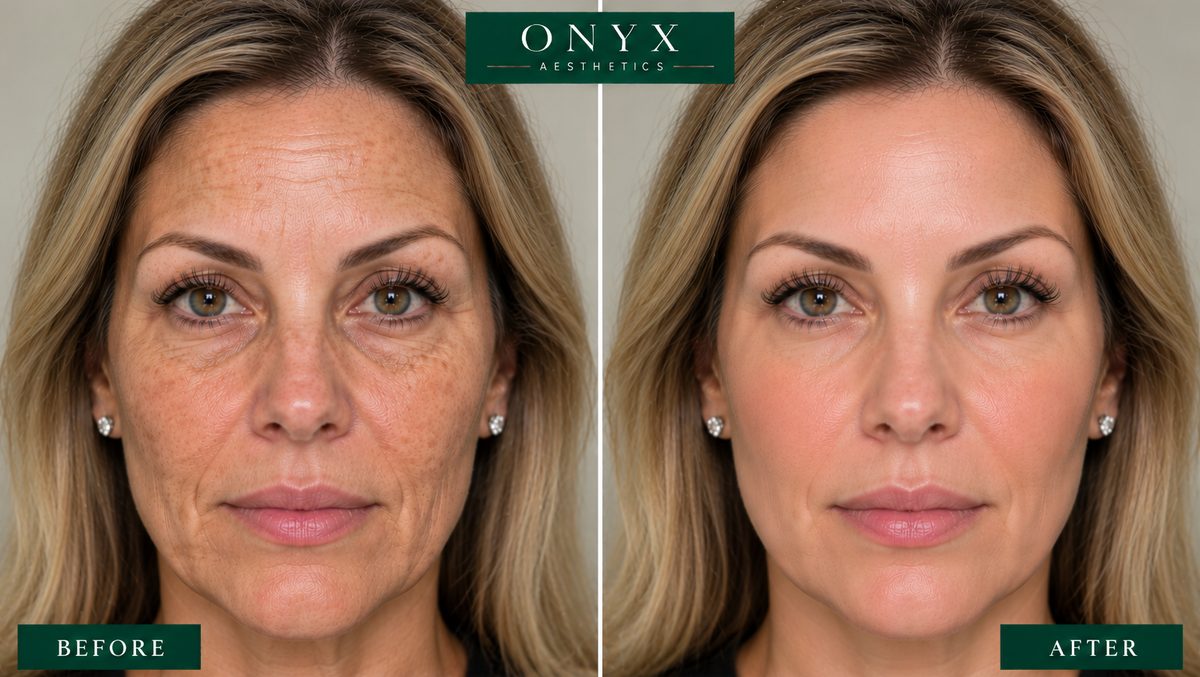 Microneedling before and after: fine lines and skin rejuvenation